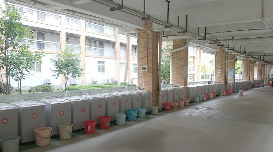 好評度高！江門一中學(xué)校又雙叒續(xù)單金環(huán)電器共享洗衣機(jī)