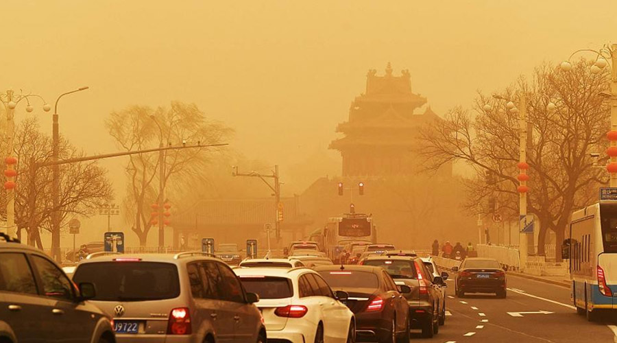 北方今年首場沙塵來襲！沙塵暴下衣服干衣機的干衣優(yōu)勢