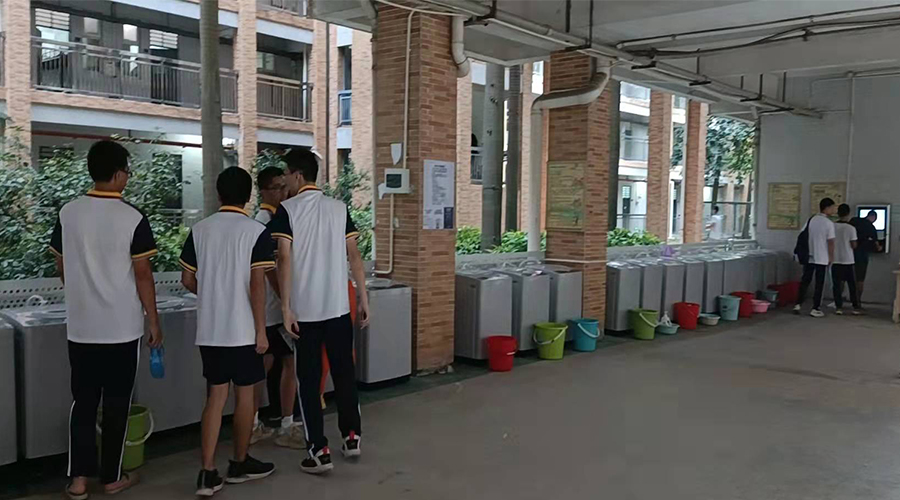 好評續(xù)單！江門一中學(xué)校持續(xù)追加共享洗衣機(jī)！