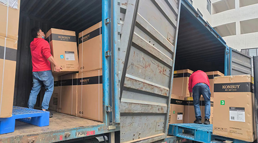 整裝待發(fā)！客戶50臺(tái)衣物烘干機(jī)裝柜完畢