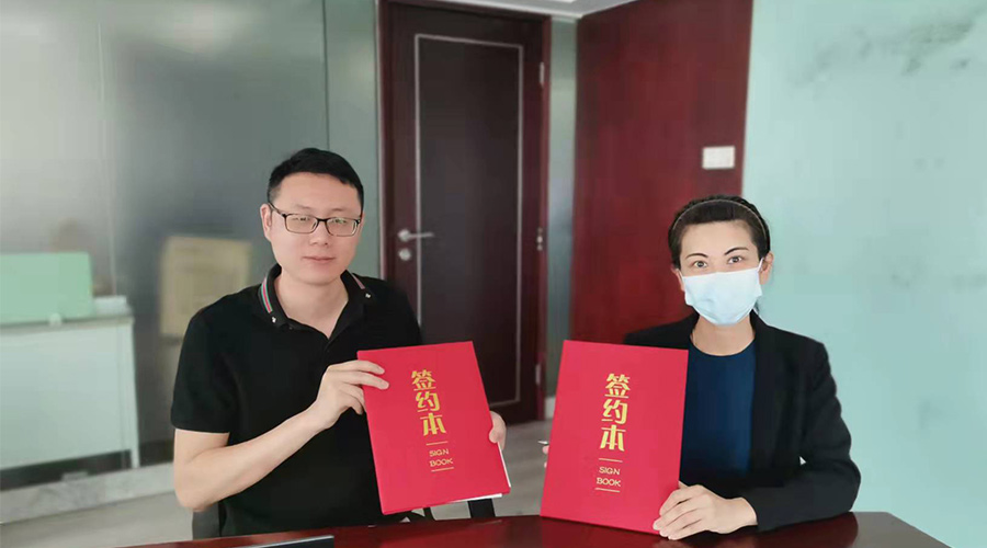 祝賀！金環(huán)電器與寧波某品牌電商客戶再次合作，簽約成功！