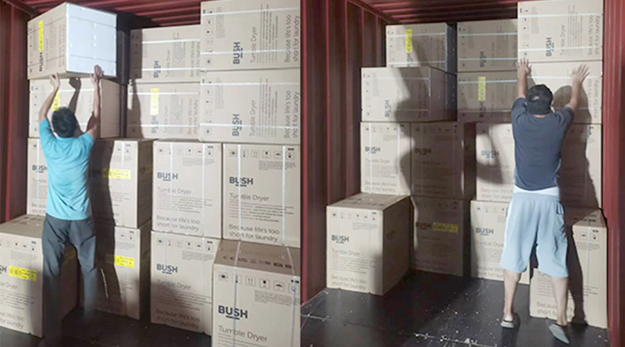 各司其職合力做好英國Argos客戶衣物烘干機(jī)出貨任務(wù)！