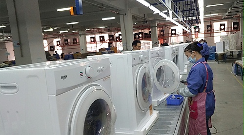 年底繁忙！金環(huán)電器全力保障英國Argos客戶滾筒干衣機(jī)生產(chǎn)